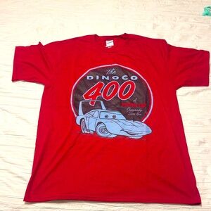Disney Cars Dinoco 400 race T Shirt Adult Large